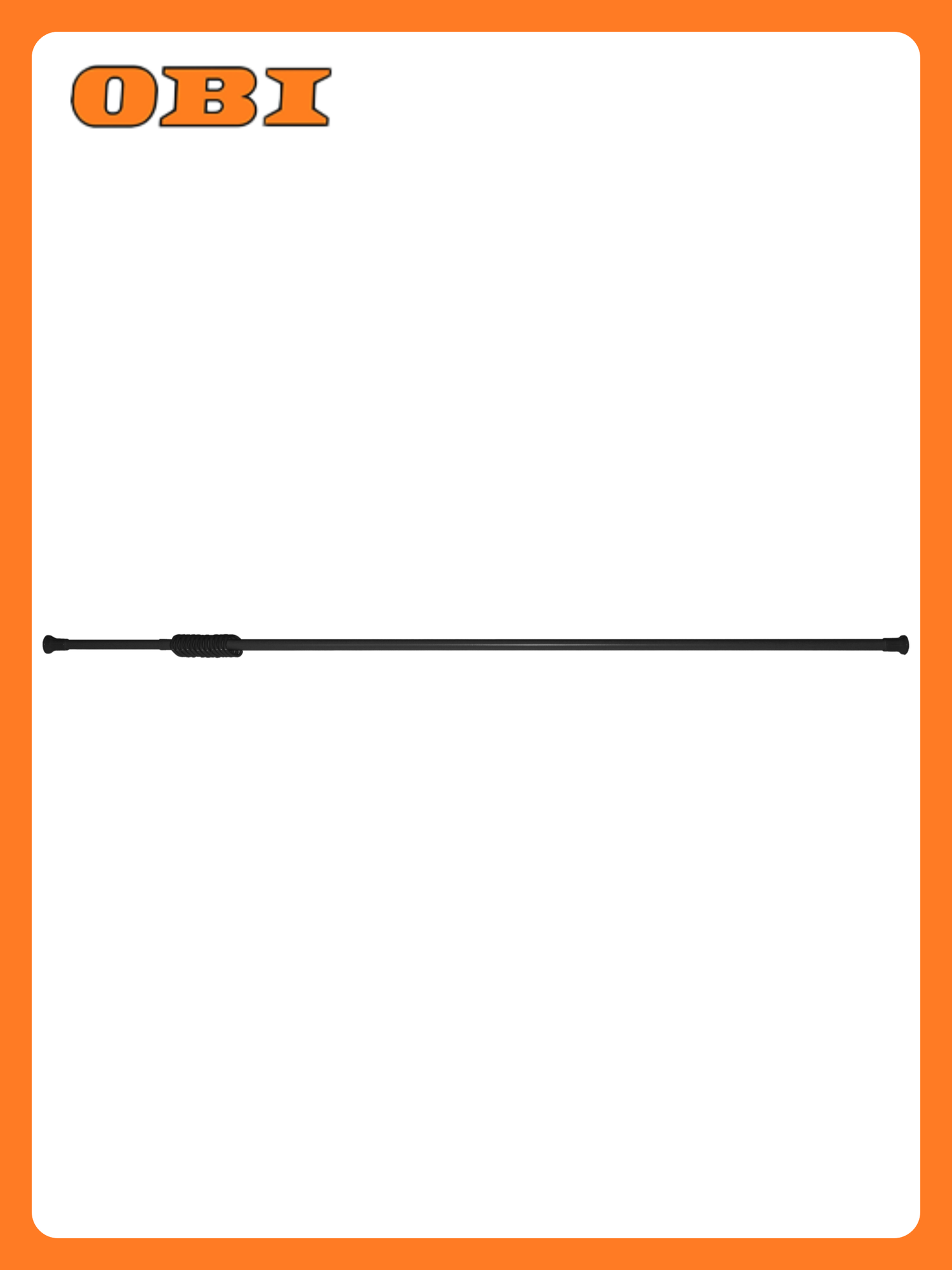 Карниз для занавески VIOLET в ванную комнату, раздвижной 280см , чёрный