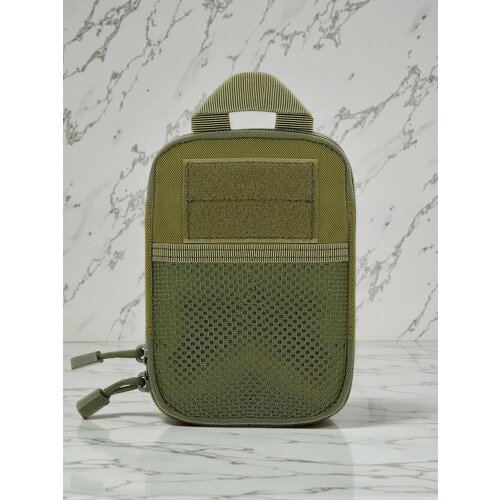 Тактический подсумок-органайзер на пояс с системой крепления Molle, оливковый