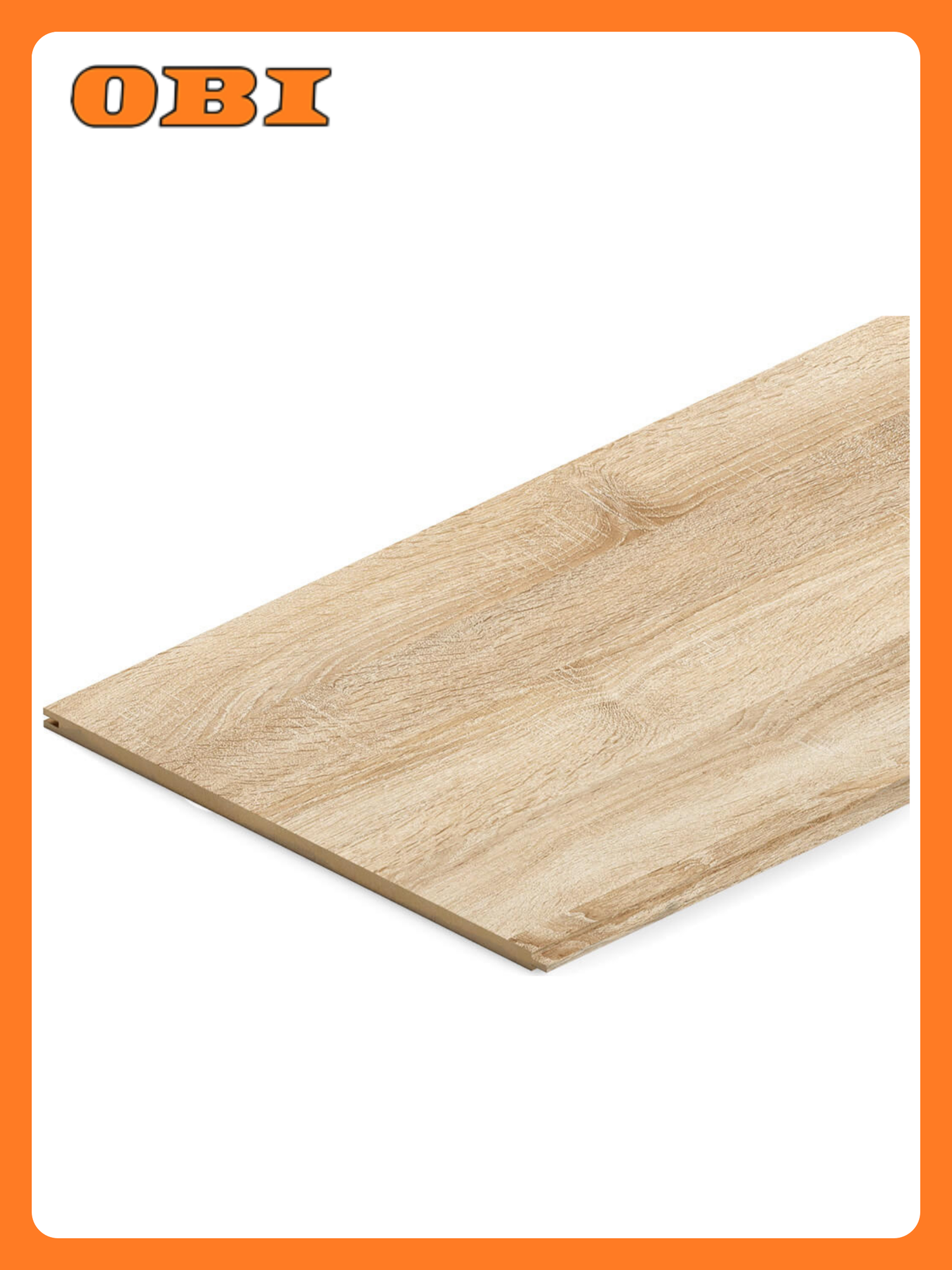 Панель МДФ STELLA влагостойкая дуб сонома рельефная глянцевая