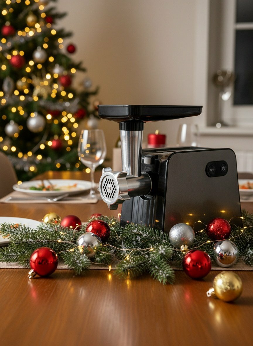 Мясорубка Kraft KF-MG2202BL электрическая с насадками 2200Вт