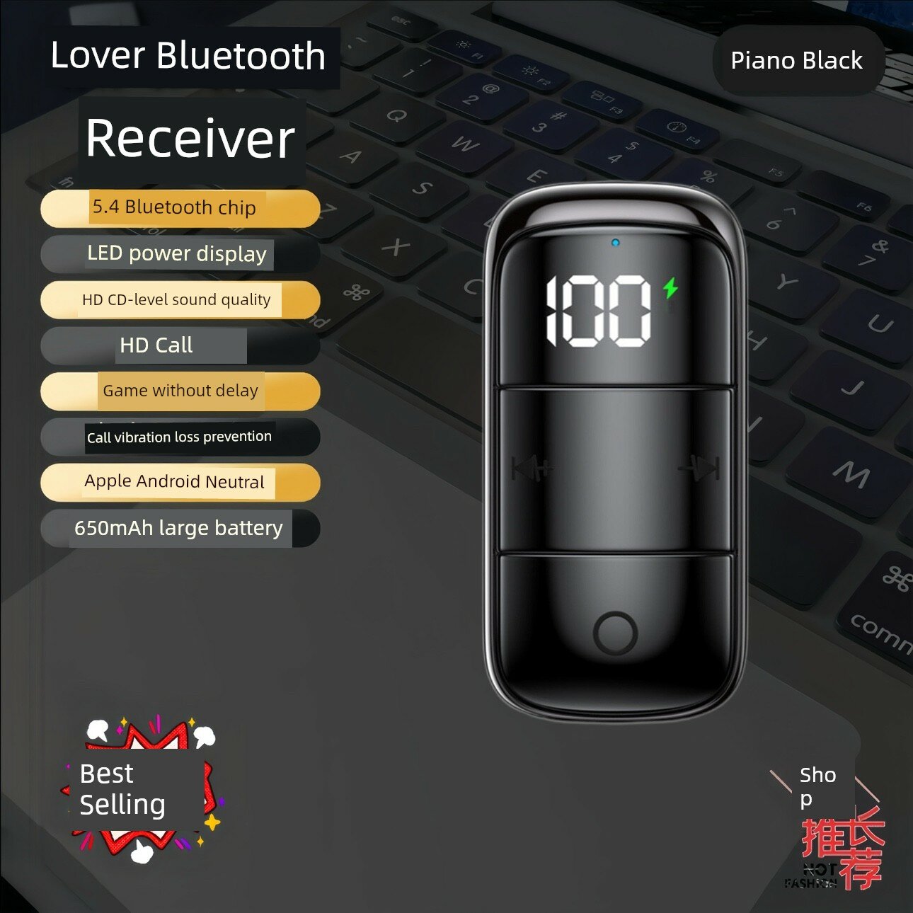 Беспроводная Bluetooth-гарнитура с автономностью 80 часов, премиальное качество звука для любителей музыки