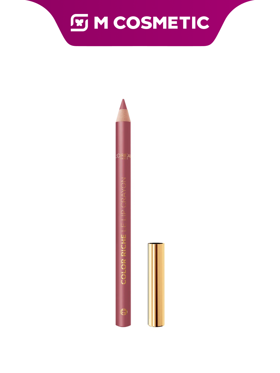 Карандаш для губ L'Oreal Color Richе Le Lip Liner T302, матовый финиш, водостойкий, 1.2 г