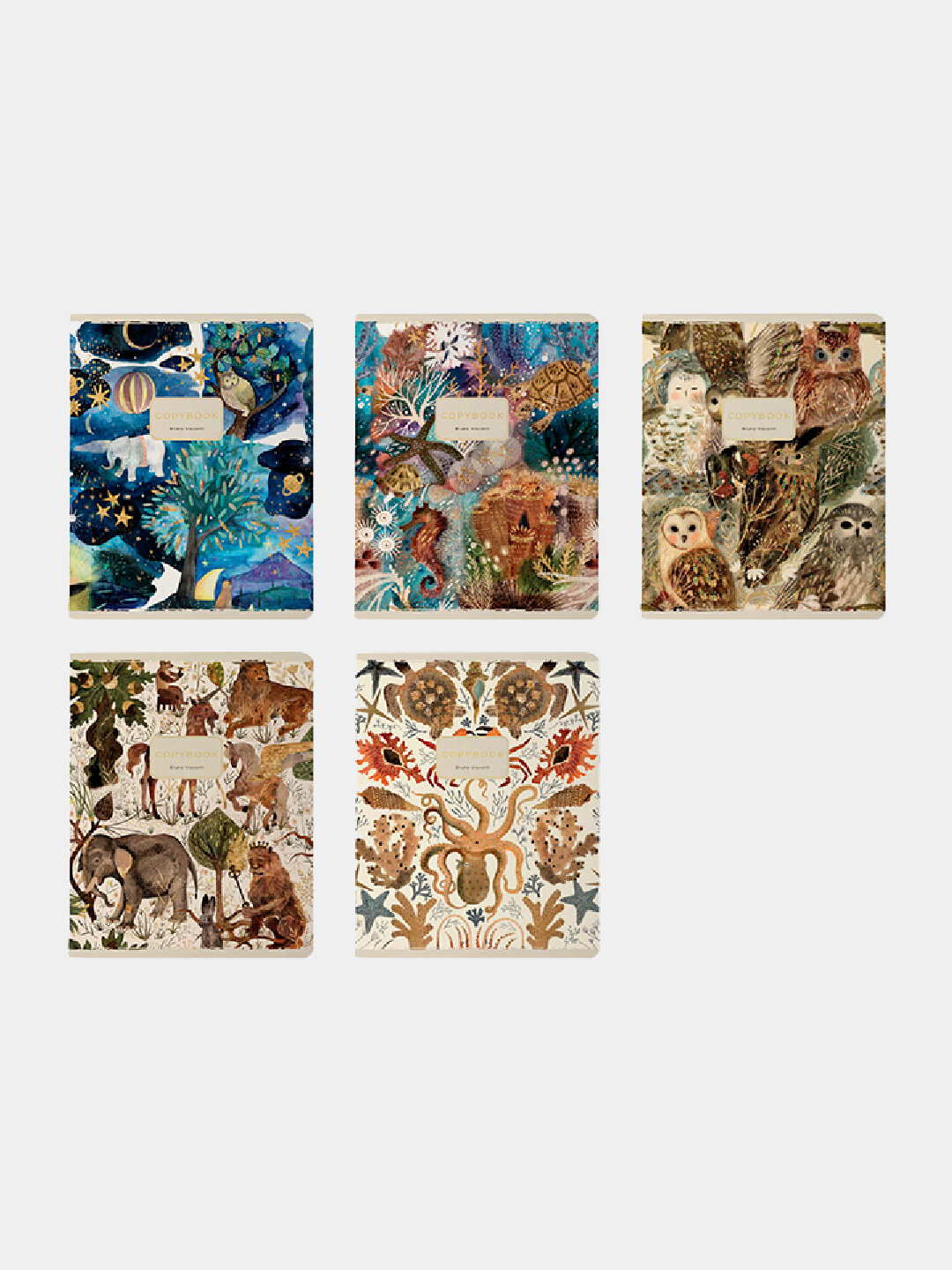 Тетрадь А5, 48 листов, клетка 'Fauna', 5 шт