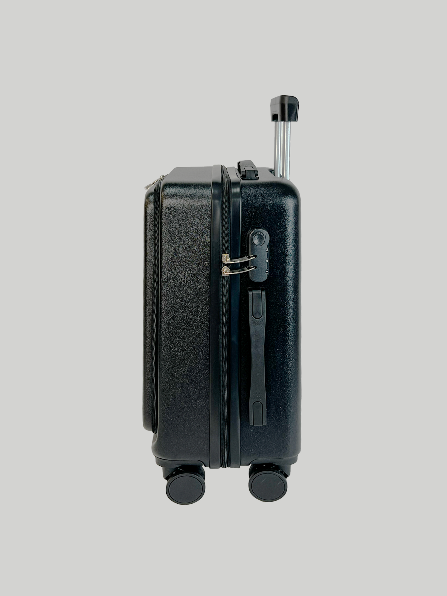 Чемодан , 38 л, черный — фото 1