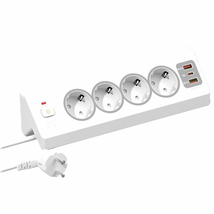 Настольный угловой штекер-переключатель plug-in board 2-метровая розетка бытовой USB-кабель plug-in