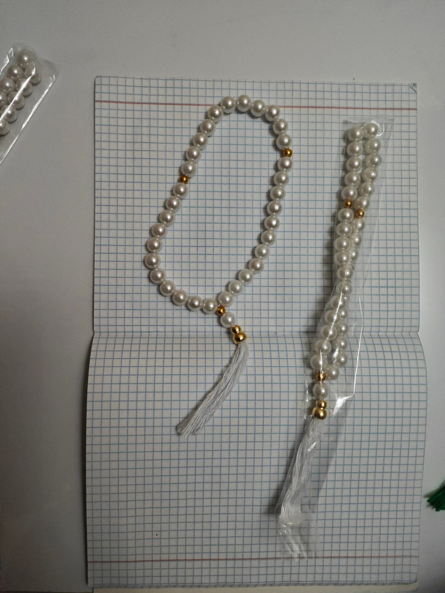 Чётки, длина 33 см, white — фото 1