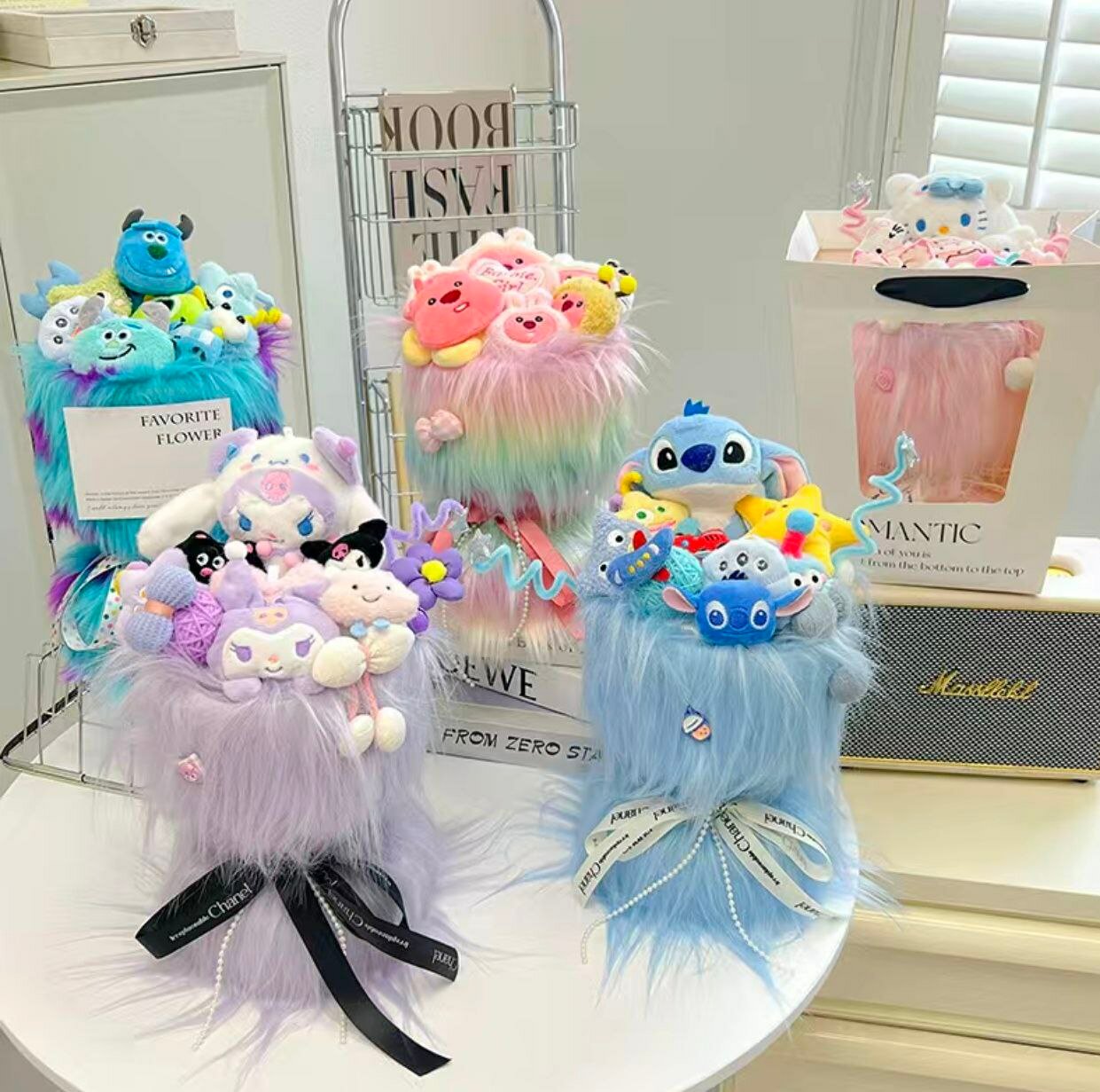 Hello Kitty uslubidagi o'yinchoqlarning yumshoq guldastasi 32sm — фото 1