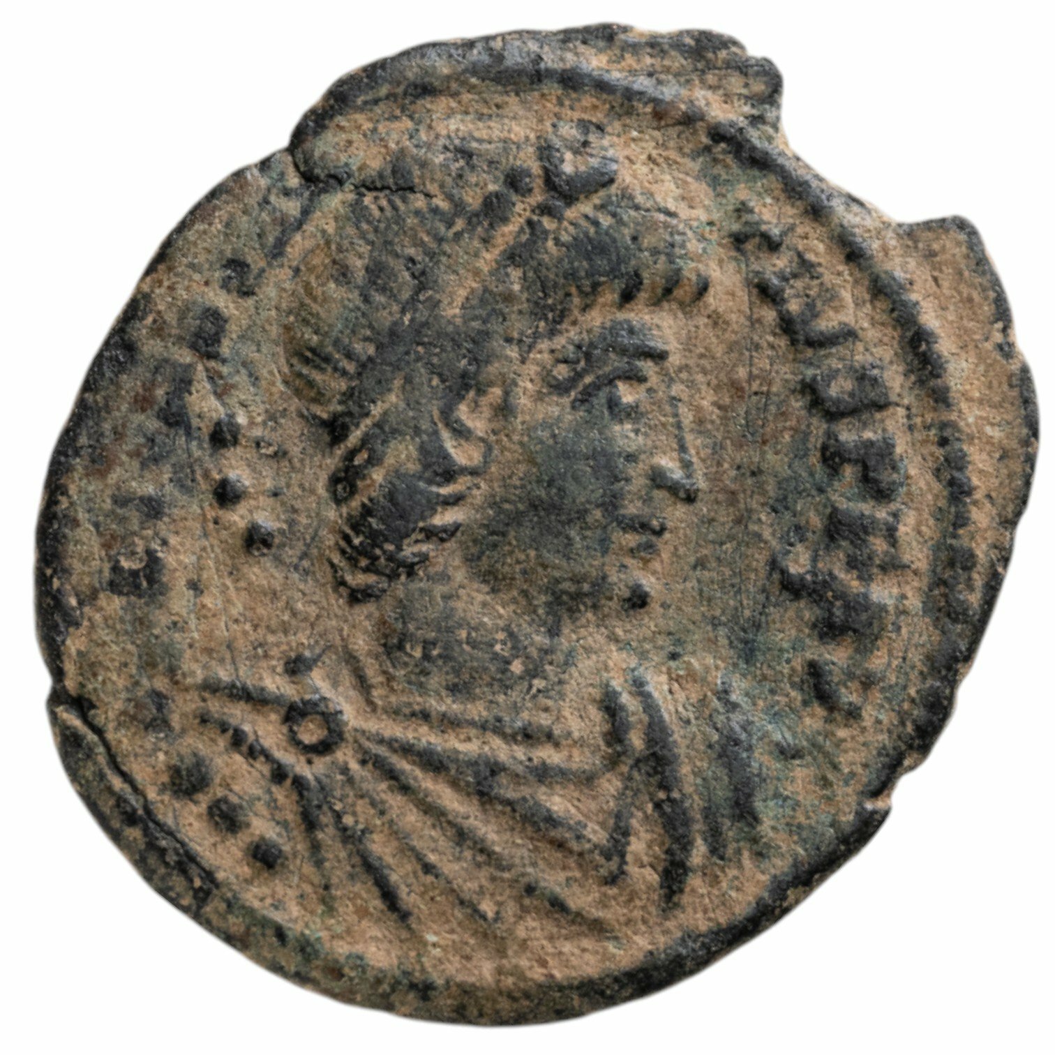 Римская империя, Констанций II, 337-361 годы, Центенионалий , Медь, в сохранности VF
