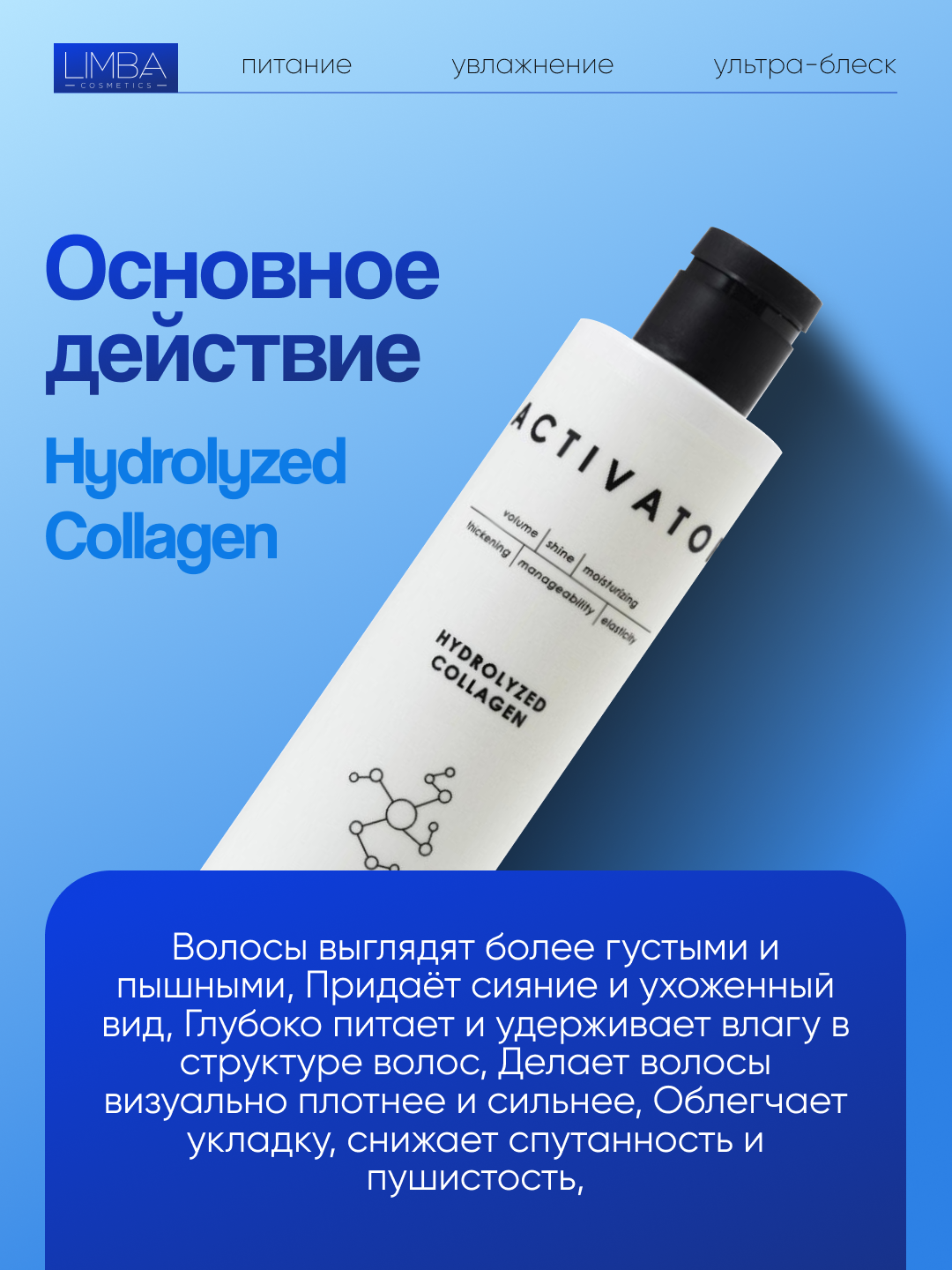 Активатор Limba Cosmetics Activator Hydrolyzed Collagen, 250 мл — фото 1