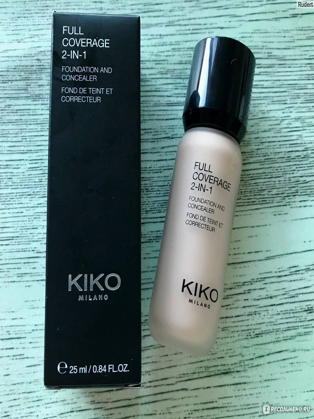 Тональный крем KIKO, стойкий, матовый, с дозатором, светло-бежевый, 35 мл.