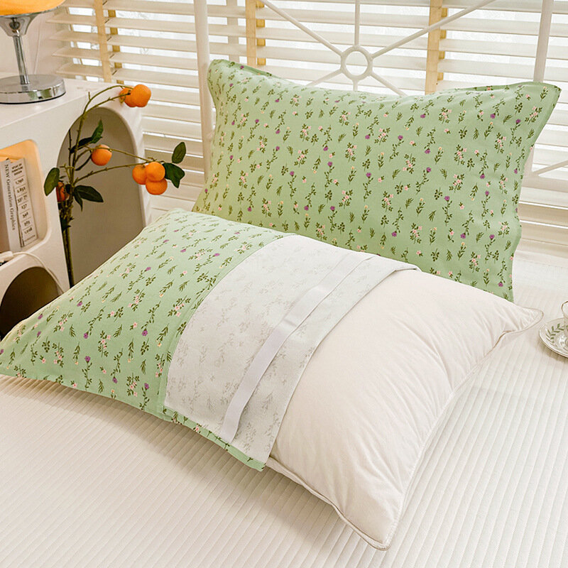 J Wisteria A-Grade 100% хлопковая домотканая наволочка 48x74 см пара - натуральная ткань