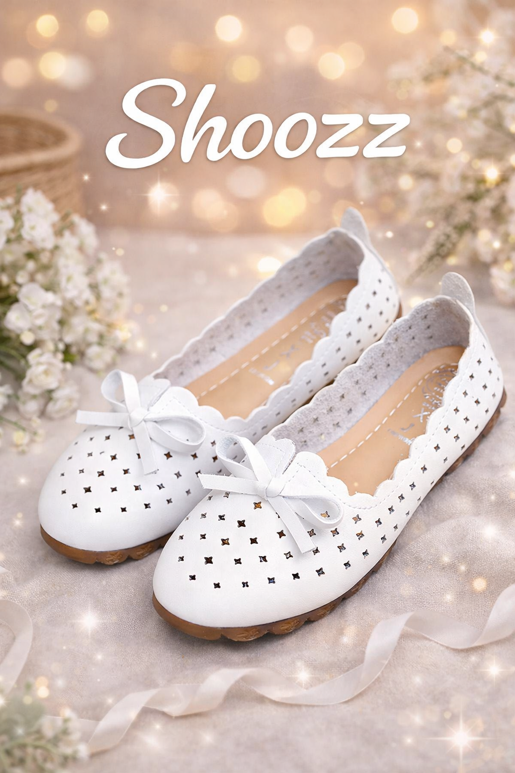 Балетки , размер 36, белый — фото 1