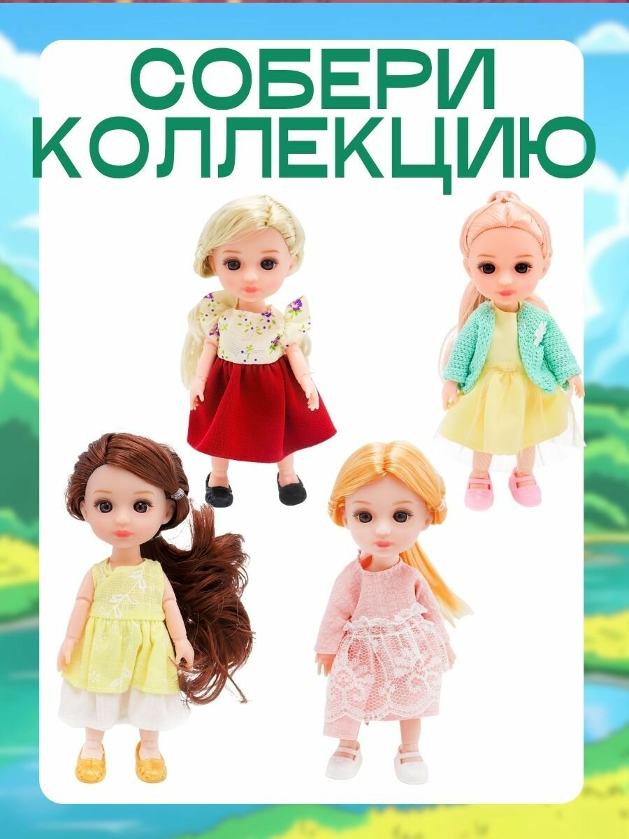 Кукла маленькая, шарнирная, 16 см, Funky Toys — фото 1