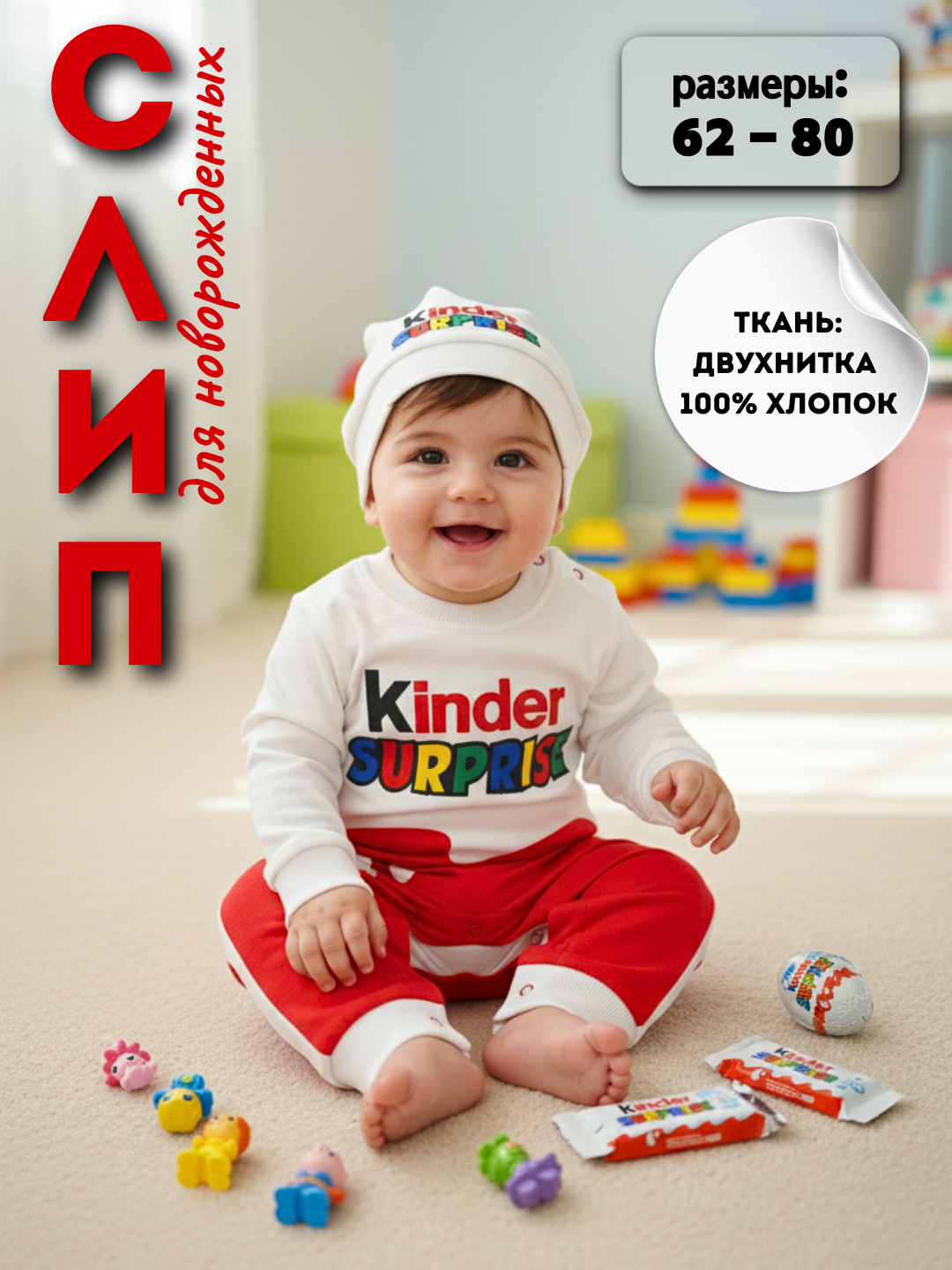 Комбинезон , открытая стопа, комплект из 2 шт., размер 62, белый,