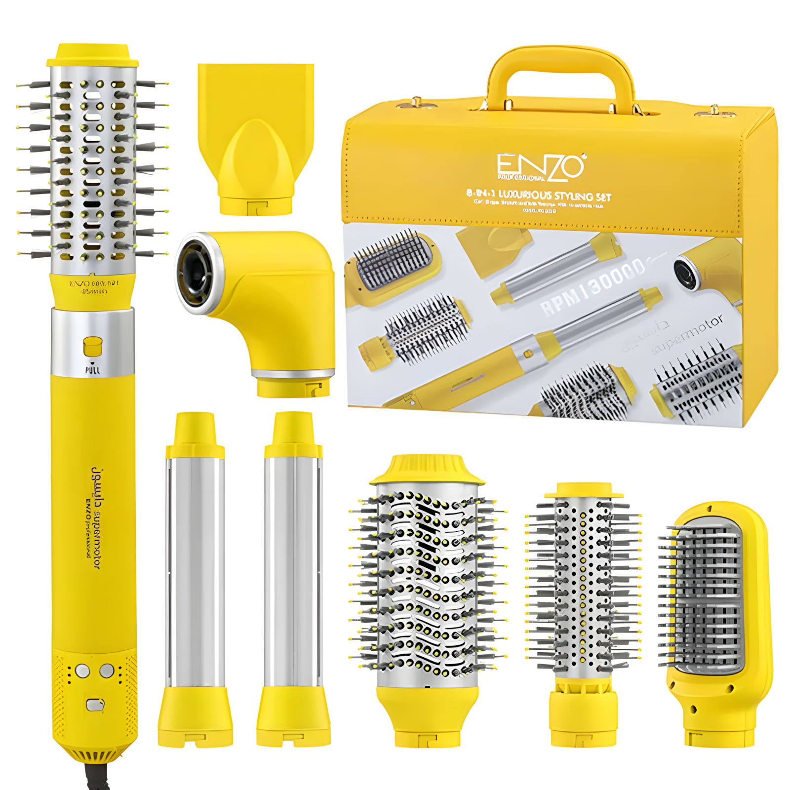 Профессиональный фен стайлер для волос Enzo-6223 , 8в1, 1500вт, Air Styler