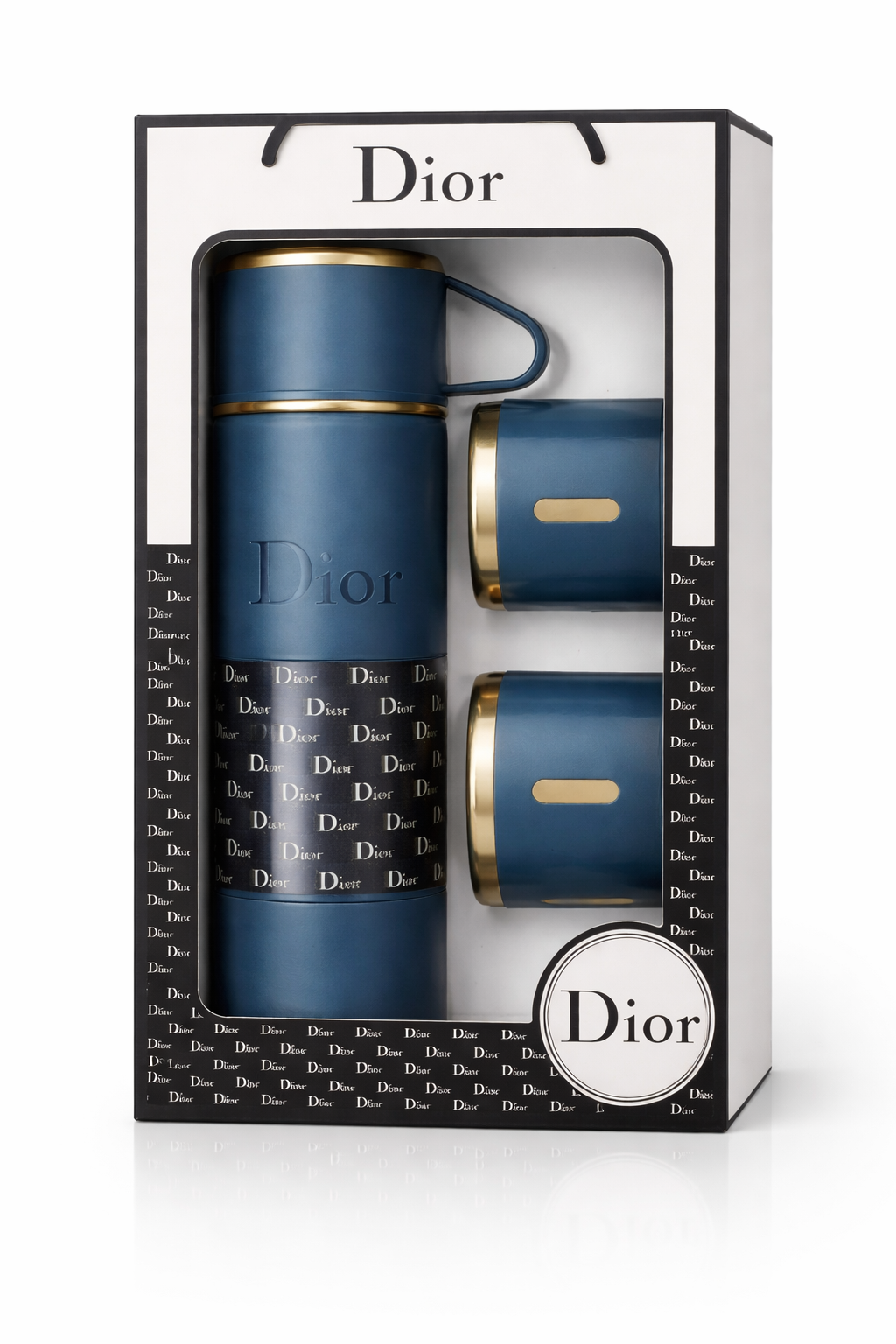Элитный набор аксессуаров для напитков Dior: вакуумный термос и дополнительные чашки для двоих