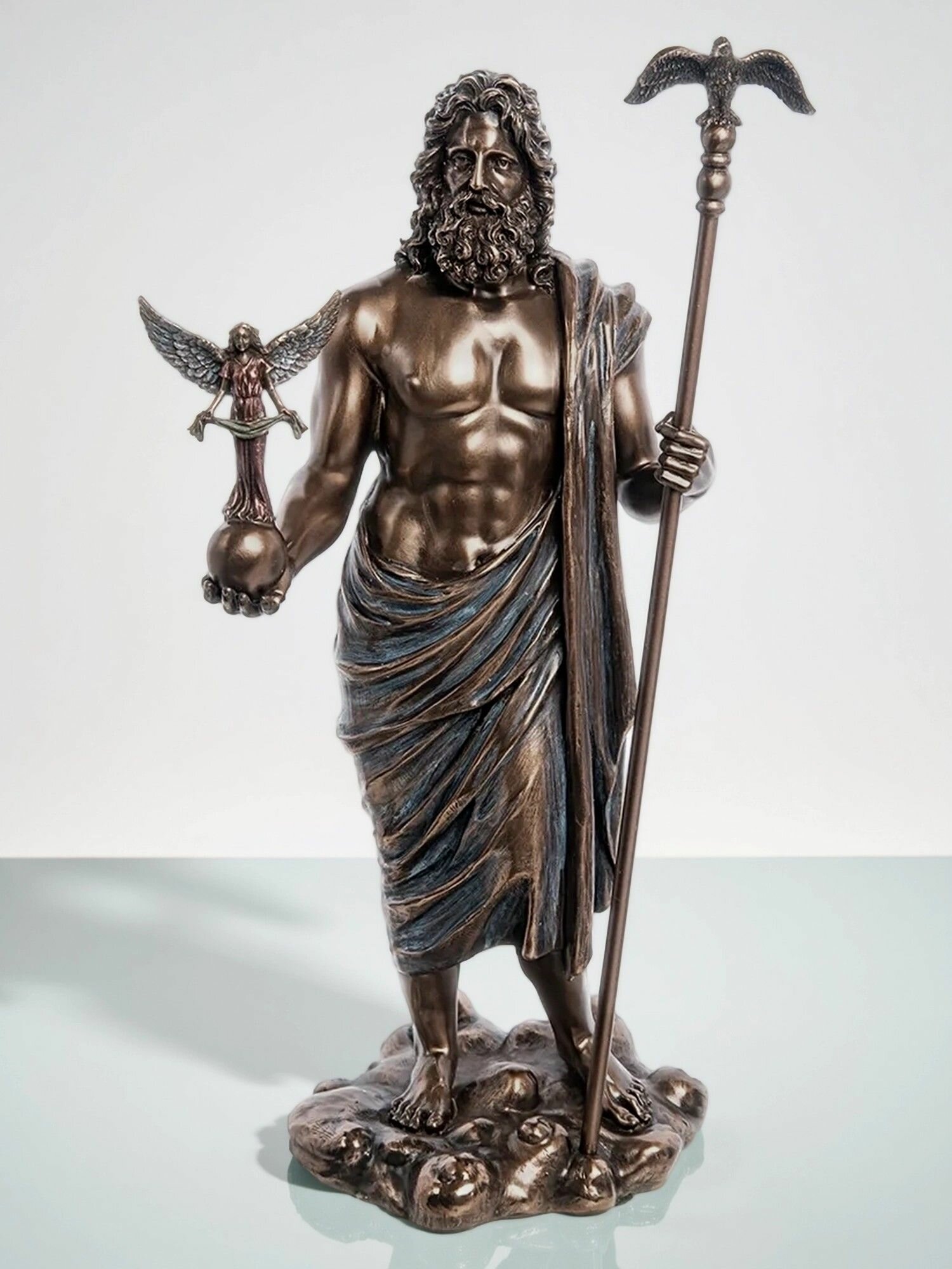 Статуэтка Зевс Громовержец, 30.5*10*13.5 см, материал полистоун