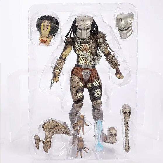Фигурка Хищник Predator Jungle Hunter, делюкс-версия, 18 см, коллекционная, с аксессуарами