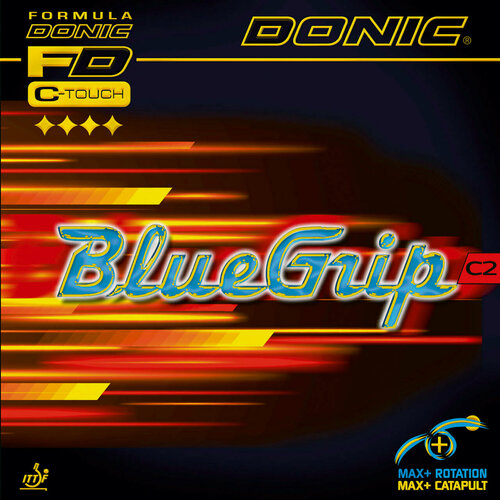 Изображение товара Накладка для теннисной ракетки DONIC BlueGrip C2, Красный, толщина губки max