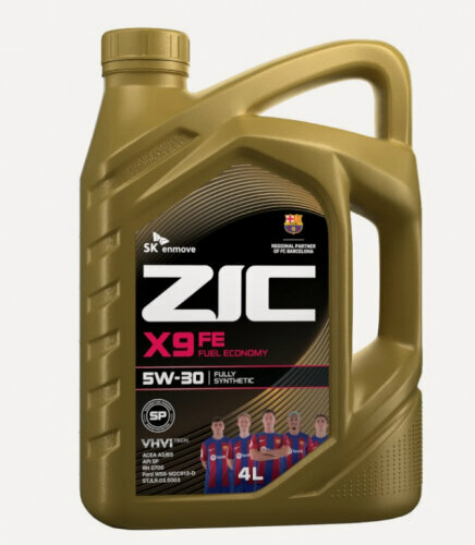 Изображение товара Моторное масло Zic X9 FE 5W-30 синтетическое 4 л