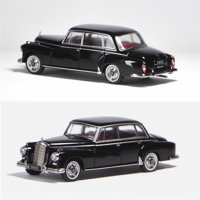 GFCC 1:64 Mercedes-Benz 300D Классический автомобиль 1960-х годов Литая модель
