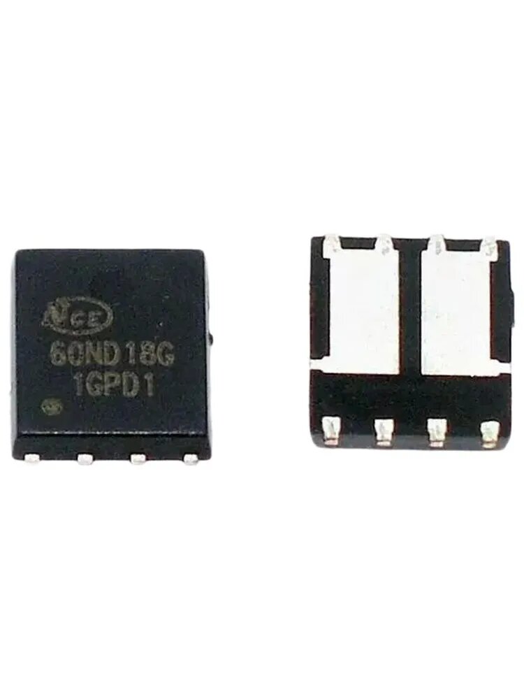 10 шт NCE60ND18G DFN-8L; Hадписи код: 60ND18G, N-канальный полевой транзистор (MOSFET)