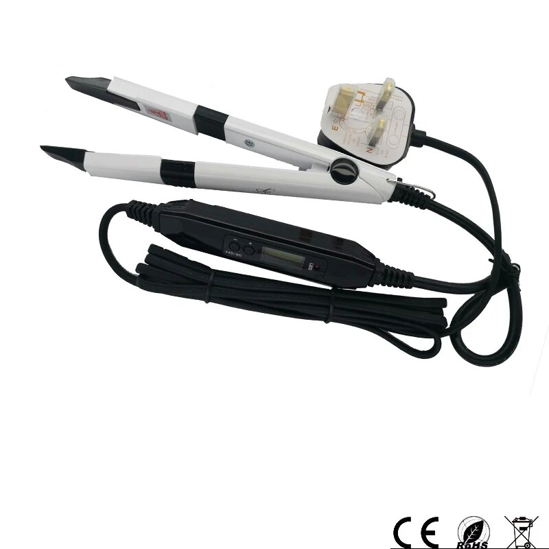 Мини паяльник JIKAI с LED, белый, TIP B, Plug UK
