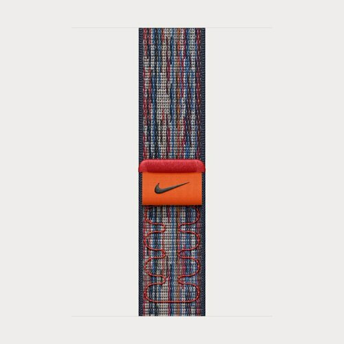 Изображение товара Ремешок для Apple Watch 46mm Blue/Red Nike Sport Loop MXU43FE/A 44/45/46/49mm (Original)