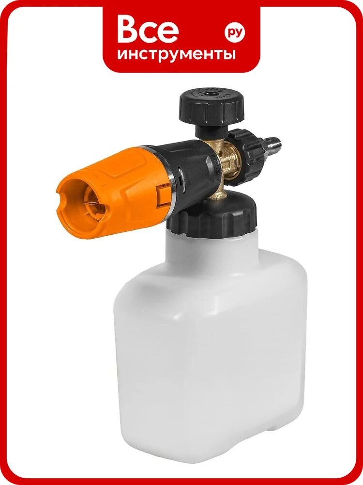 Пеногенератор Foam Master ULTRA BORT 93416329, насадки пенные, QuickFix соединение, для моек, фитинг нержавеющей стали
