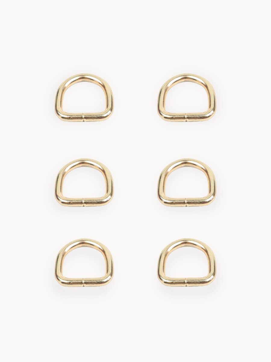 Полукольцо 20 мм (Упаковка 6 штук). Цвет: Золото