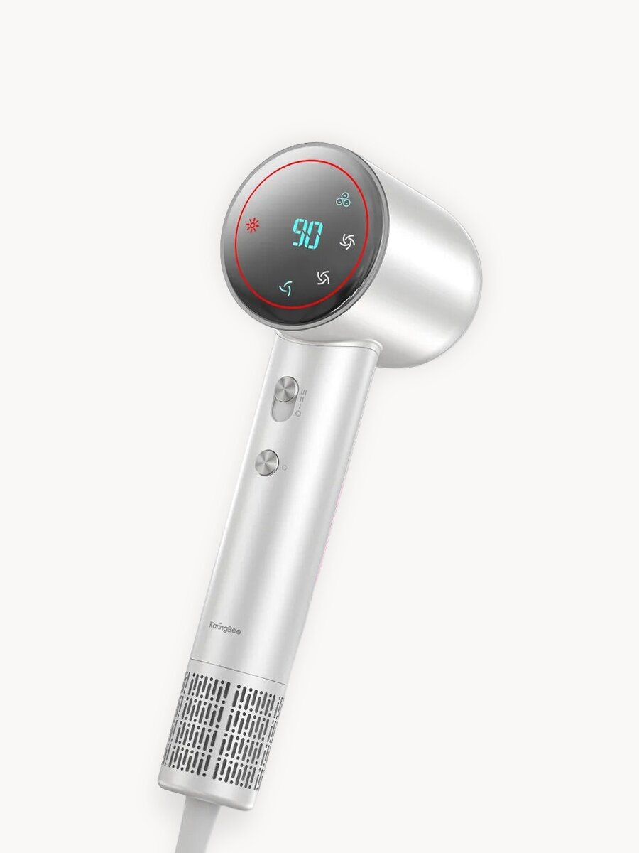 Высокоскоростной фен для волос профессиональный KaringBee HS02, белый