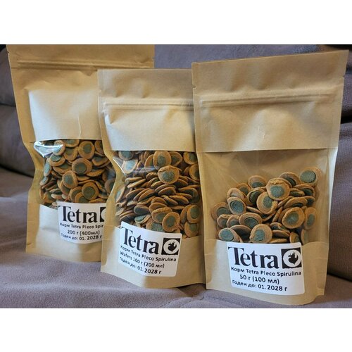 Корм для сомов Tetra Pleco Spirulina Wafers крупные таблетки 200г (400мл)