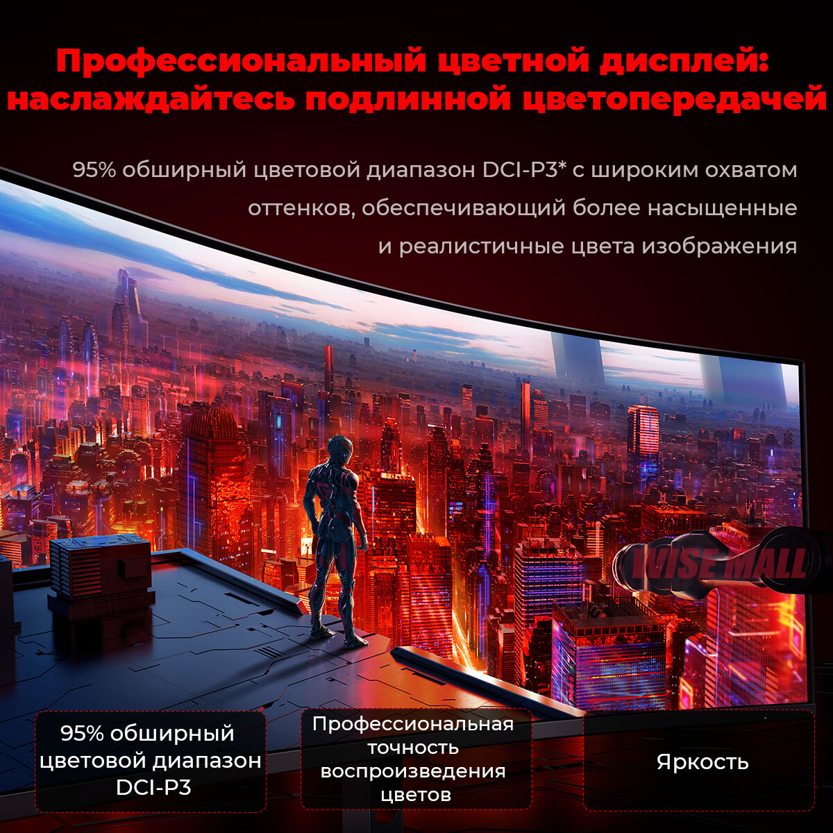 Порты монитора Xiaomi 34 – подключение периферии