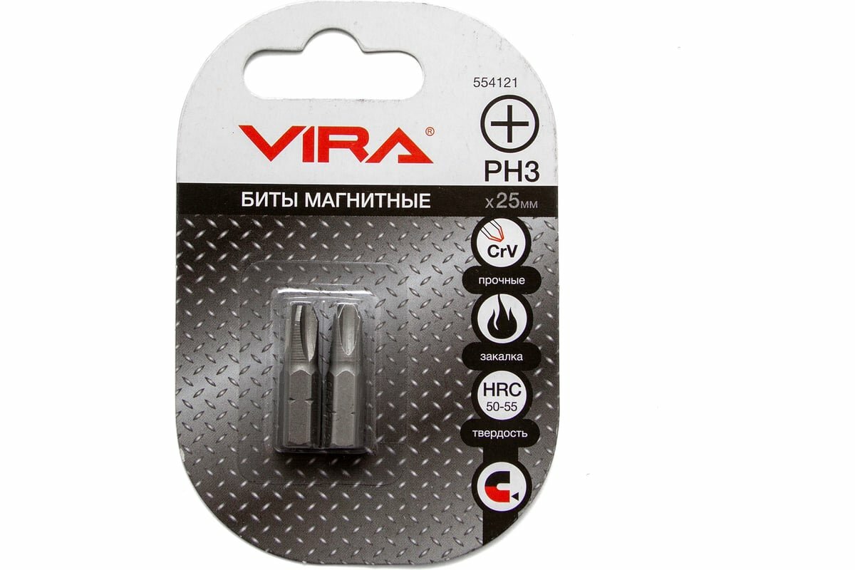 Биты (2 шт PH3 25 мм) VIRA 554121