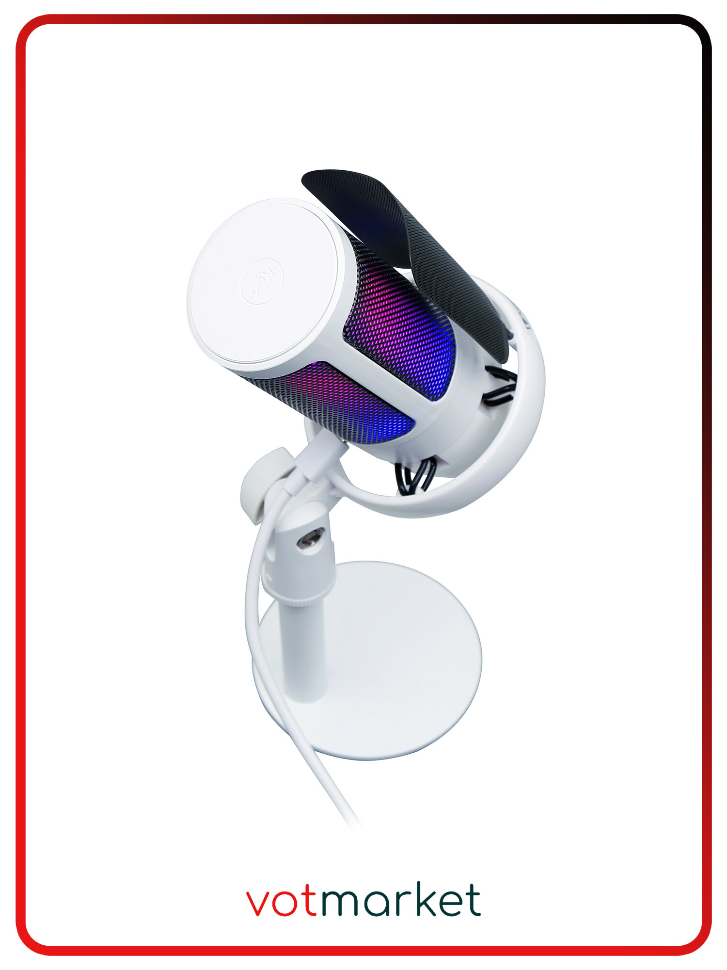 Микрофон VOROTEX A6T, USB Type-C, настольный, с подставкой и пантографом — фото 1