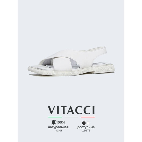фото Сандалии vitacci, размер 38, белый,