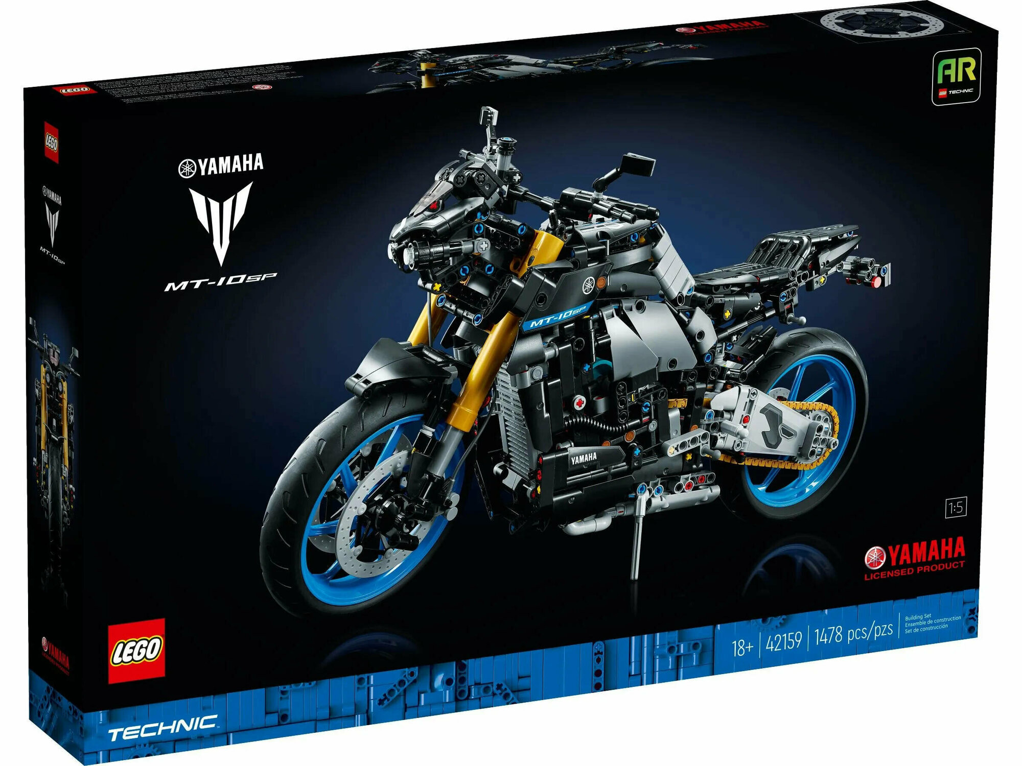 Конструктор LEGO Technic 42159 Мотобайк Yamaha MT-10, 1478 деталей