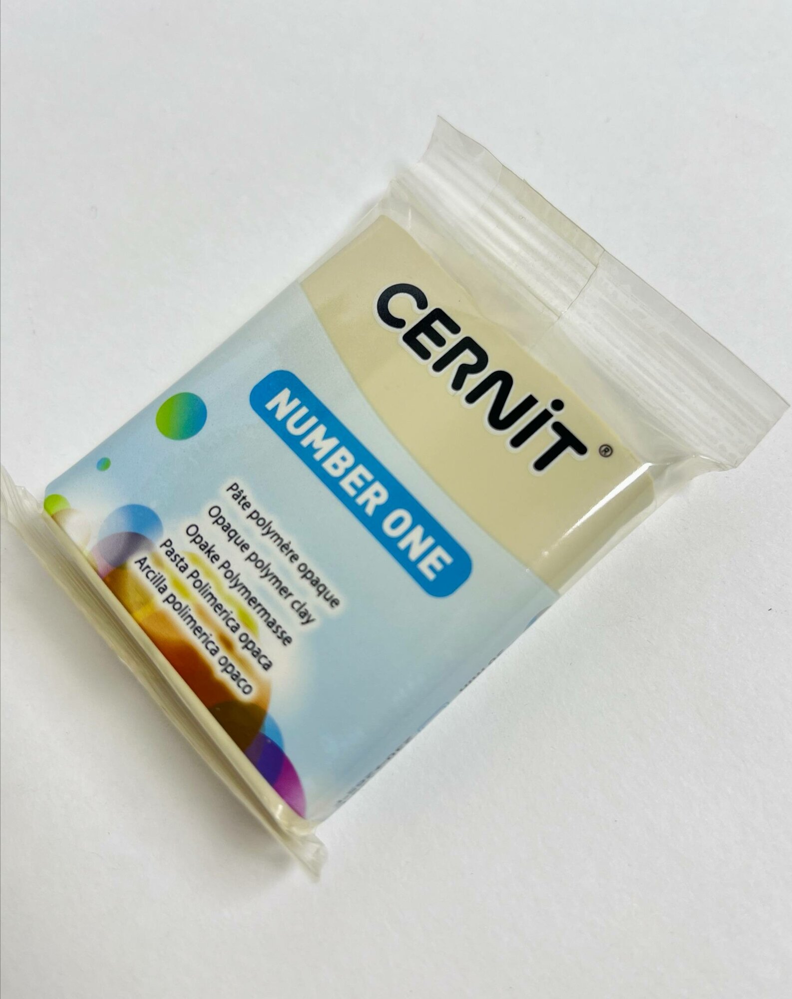 Полимерная глина Cernit Number one "Sahara", цвет сахара, 56грамм, для лепки из полимерной глины — фото 1