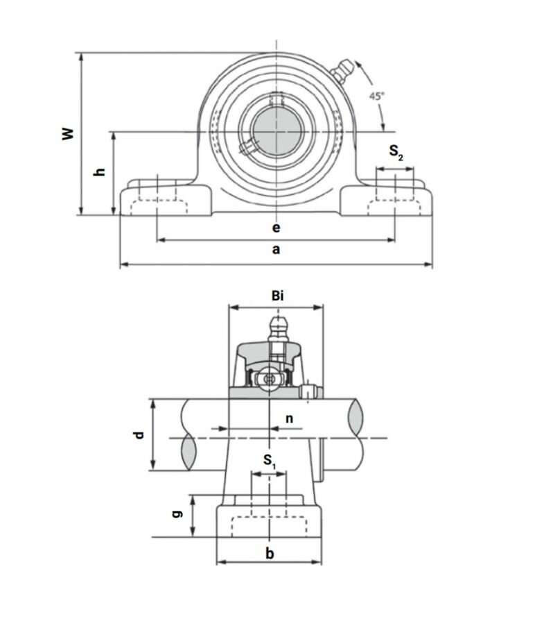 Подшипниковый узел UCP316 TECHNIX — фото 1