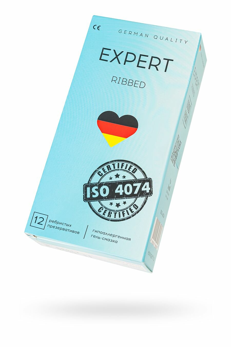 Презервативы "Expert Ribbed", №12, ребристая структура, анатомические, 18см х 5,2см, 12шт
