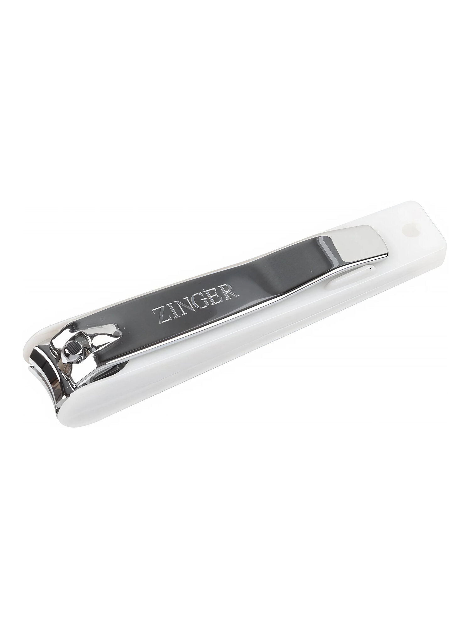 Книпсер для ногтей Zinger SLN-604-C3 white box Classic, 9 см, с контейнером, нержавеющая сталь