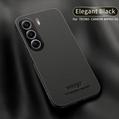 Изображение товара Чехол для Tecno Camon 40 Pro 5G / Текно Камон 40 Про 5Г Высококачественная кожа антиударный чехол, кожа поверхность, искусственная кожа, защита камеры, ударопрочный, Tecno, Tecno Camon 40 Pro 5G