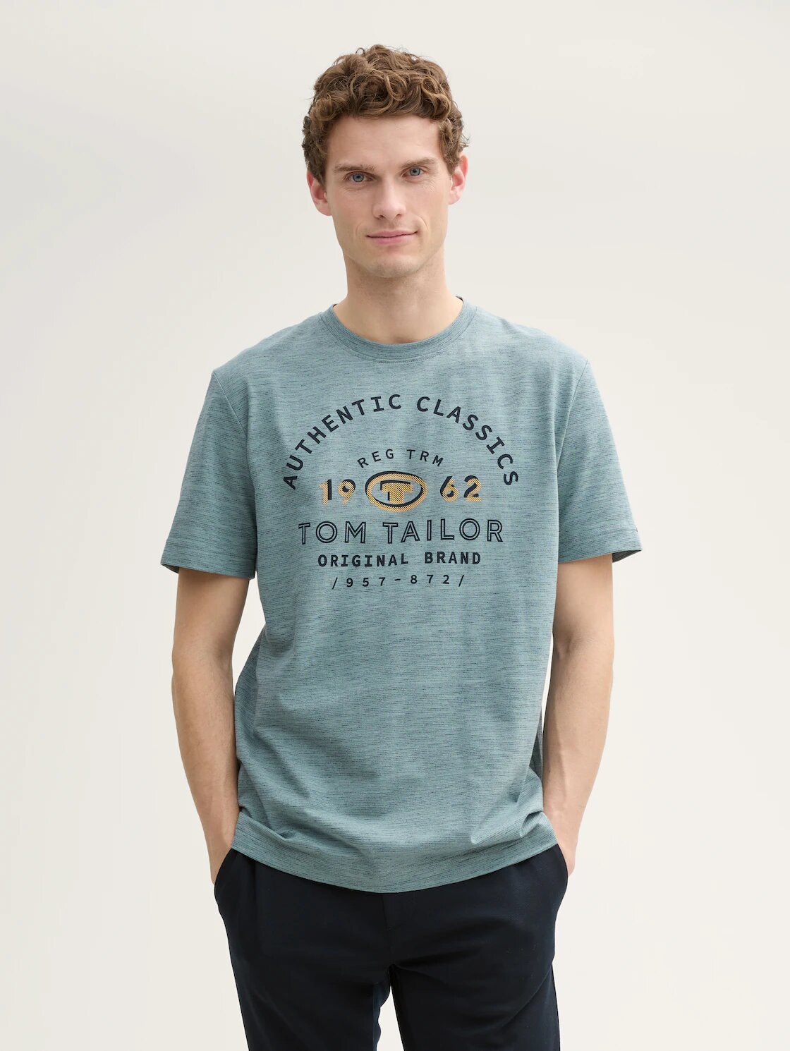 Футболка Tom Tailor, размер XL, зелёный