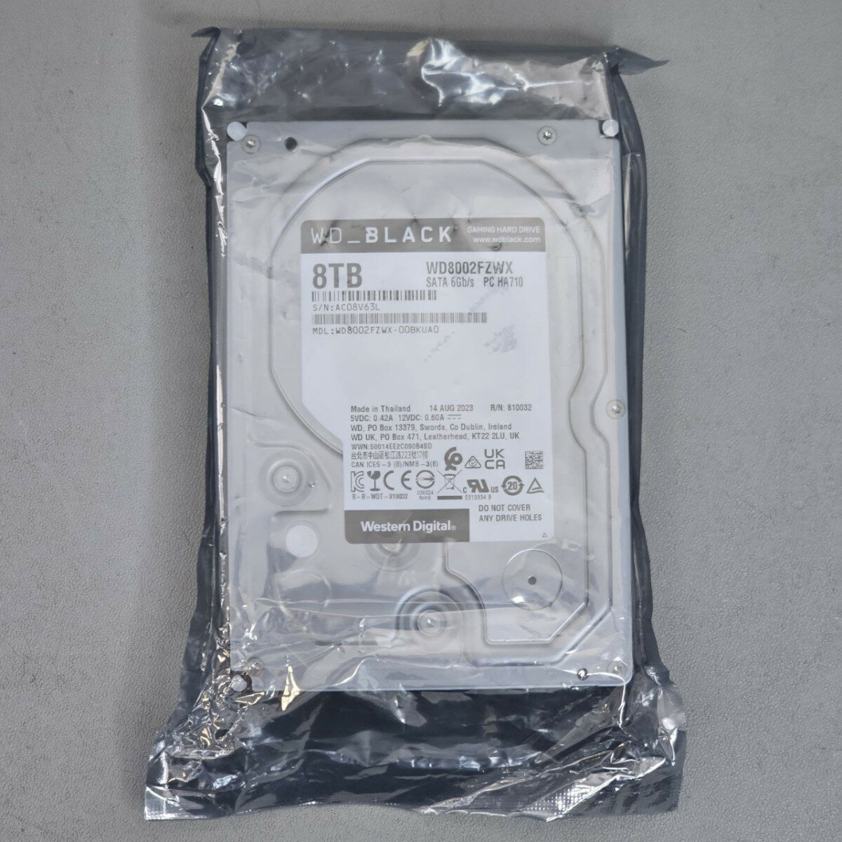 WD8002FZBX WD_BLACK 3.5インチGaming HDD 8TB 8 TB WD_BLACK 3.5-Inch Gaming Hard Drive | Western Digital