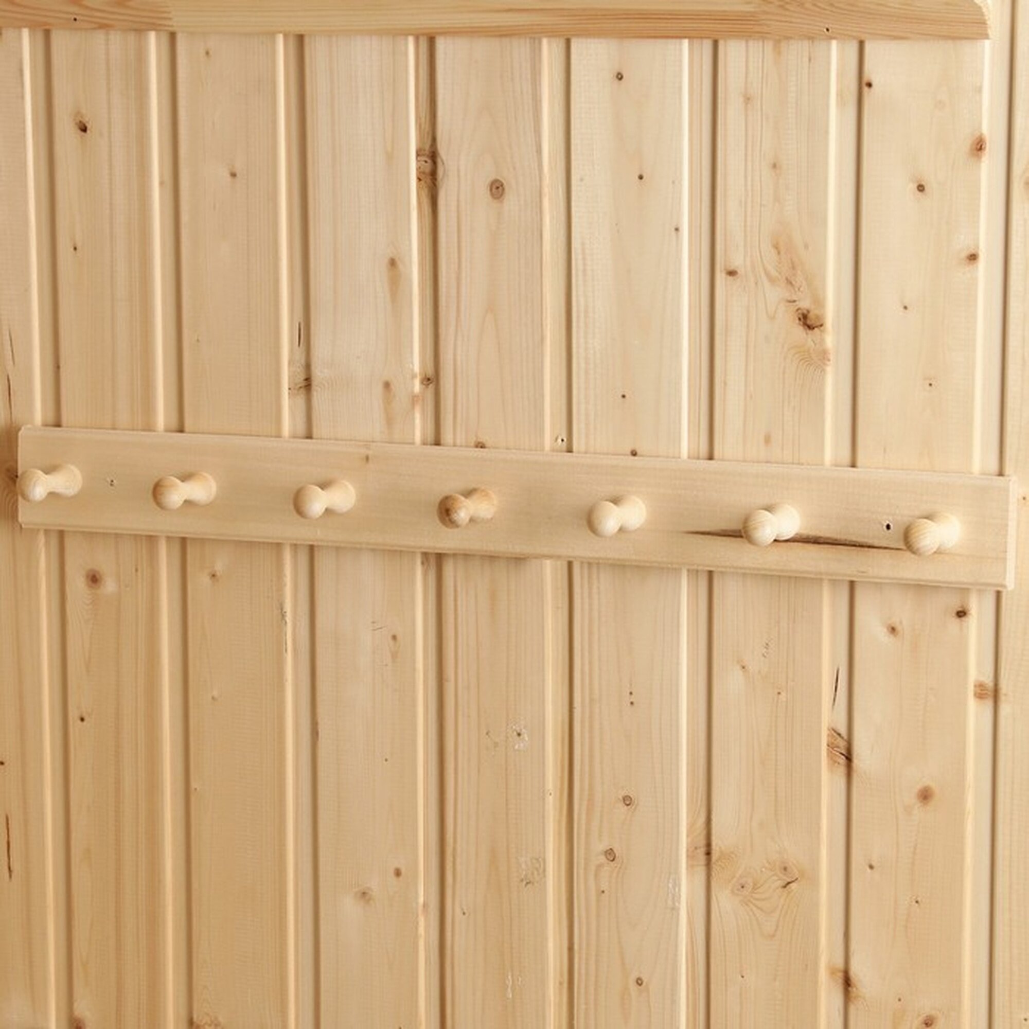 Вешалка Добропаровъ  Классика   7 крючков  липа  65 х 6 5 х 6 5 см  бежевая