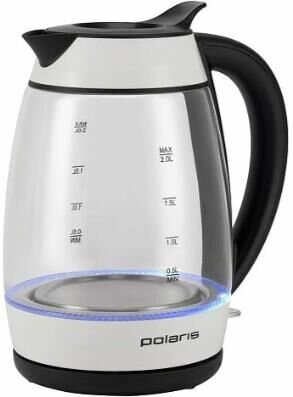 Чайник электрический PWK-2092СGL белый/черный