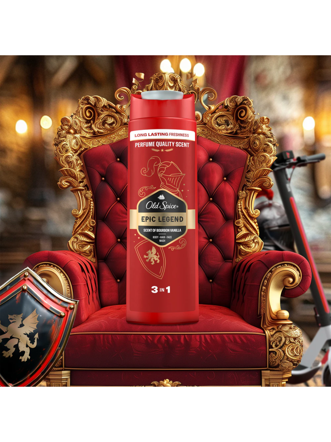 Old Spice гель для душа 3в1 Epic Legend, 400мл — фото 1