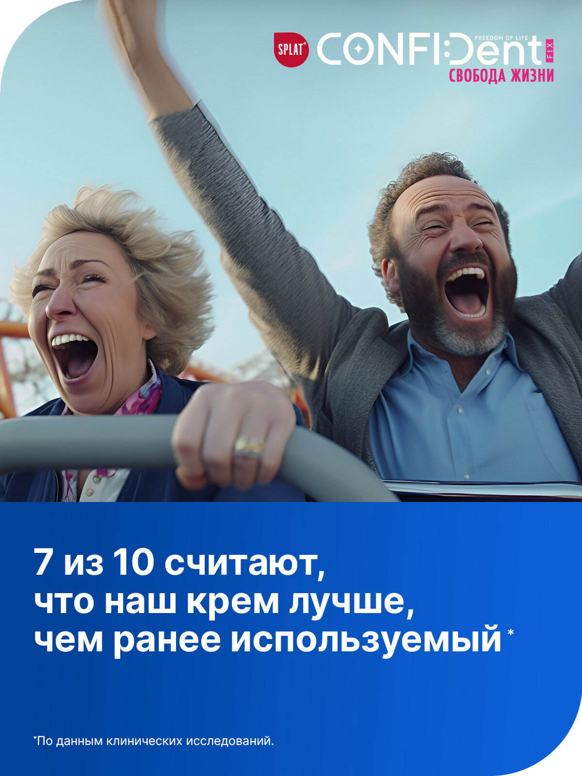 Картинки Крем для фиксации зубных протезов SPLAT CONFIDENT, мята цитрус, 40 г