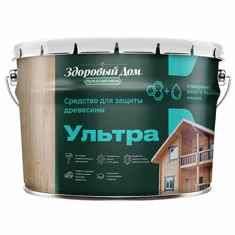 Пропитка Здоровый Дом Ультра Палисандр 0 8л