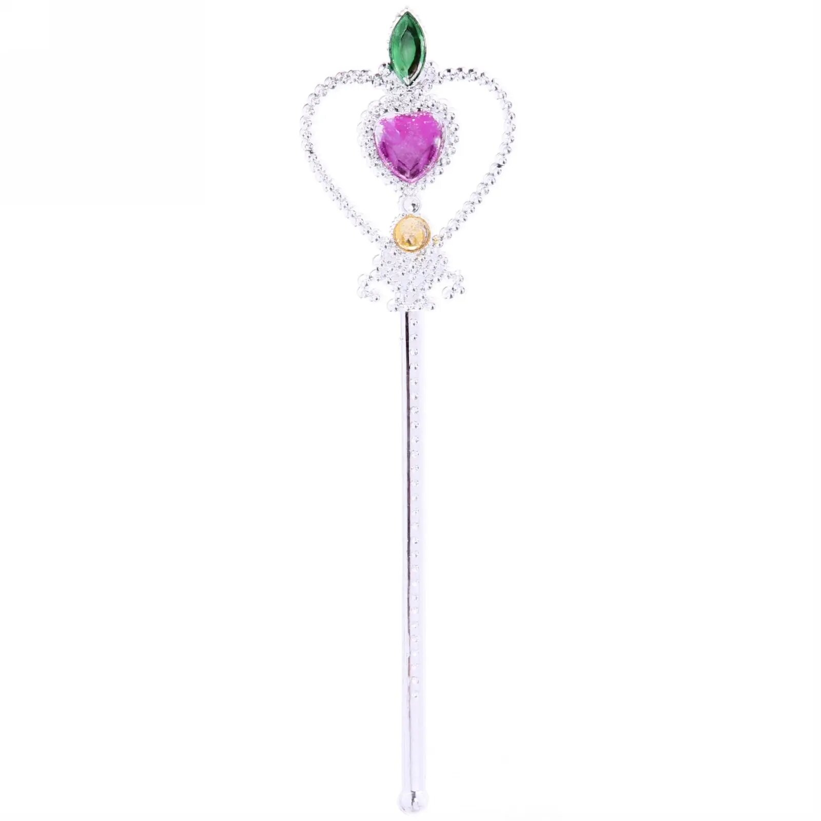 Волшебная палочка «Фея Блеск» 315 см серебристая с украшениями для праздников